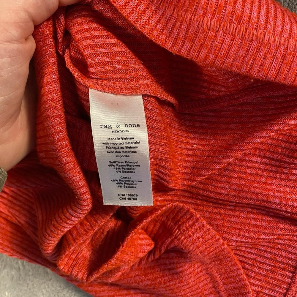 Rag & Bone Women’s Raspberry Y2k Long Sleeve Henl… - image 7